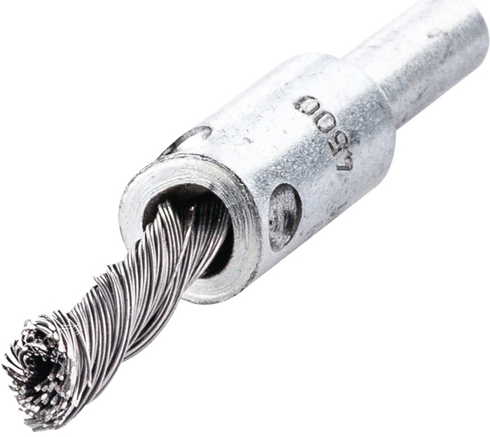 LESSMANN Pinselbürste Ø 10 mm Schaft 6 mm Drahtstärke 0,25 mm