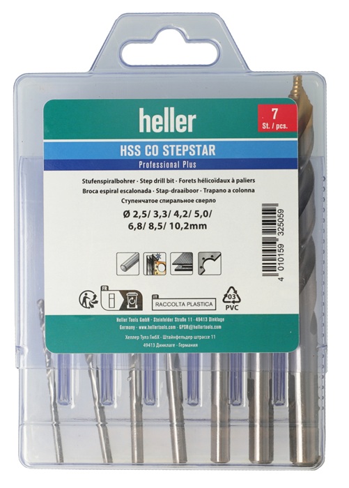 HELLER Metallbohrer-Set Nenn-Ø 2,5-10,2