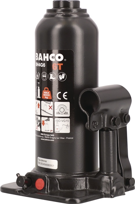 BAHCO Flaschenwagenheber Tragfähigkeit 6 t Hub 416 mm