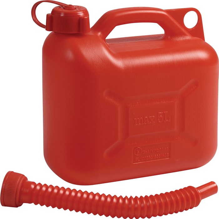 NOW Transportkraftstoffkanister Inh.5l rot HD-PE L265xB135xH270mm NOW