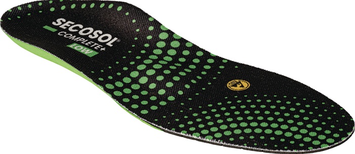 SECOSOL Einlegesohle SECOSOL® COMPLETE+ LOW Gr.40 schwarz/grün