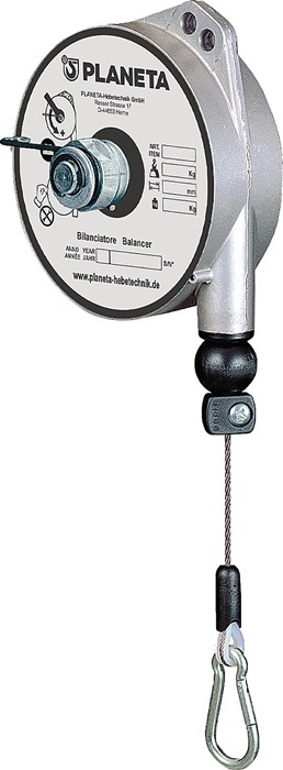 PLANETA Federzug TCN 9320 Trgf.1-2,5kg Edelstahl-Drahtseil Seillänge 2,0m