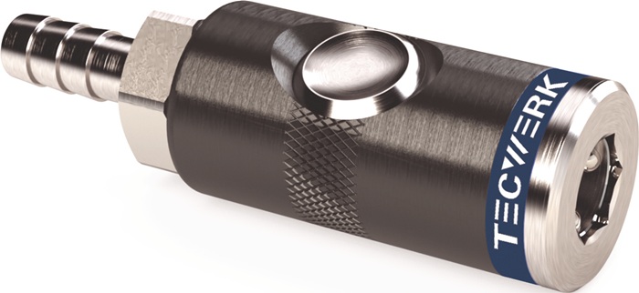 TECWERK Druckknopf-Sicherheitskupplung DN 7,4, Tülle Aluminium NBR