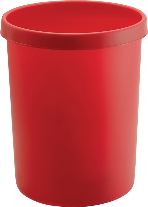 HELIT Papierkorb 45 l H480xØ390 mm mit Griffrand