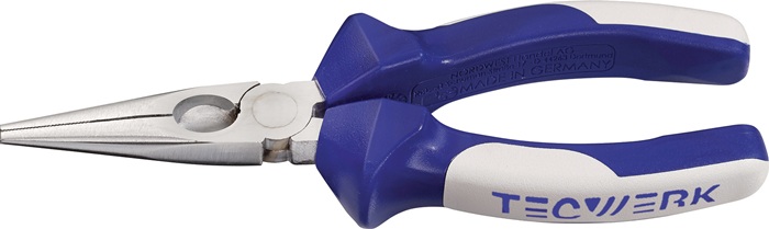 TECWERK Flachrundzange Länge 160 mm flach-rund gerade