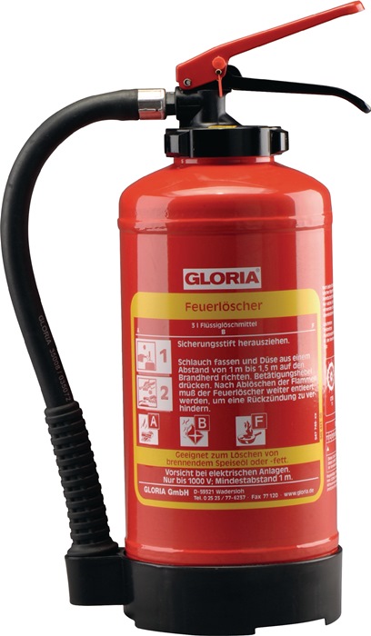 GLORIA Fettbrandfeuerlöscher 3 kg wiederaufladbar