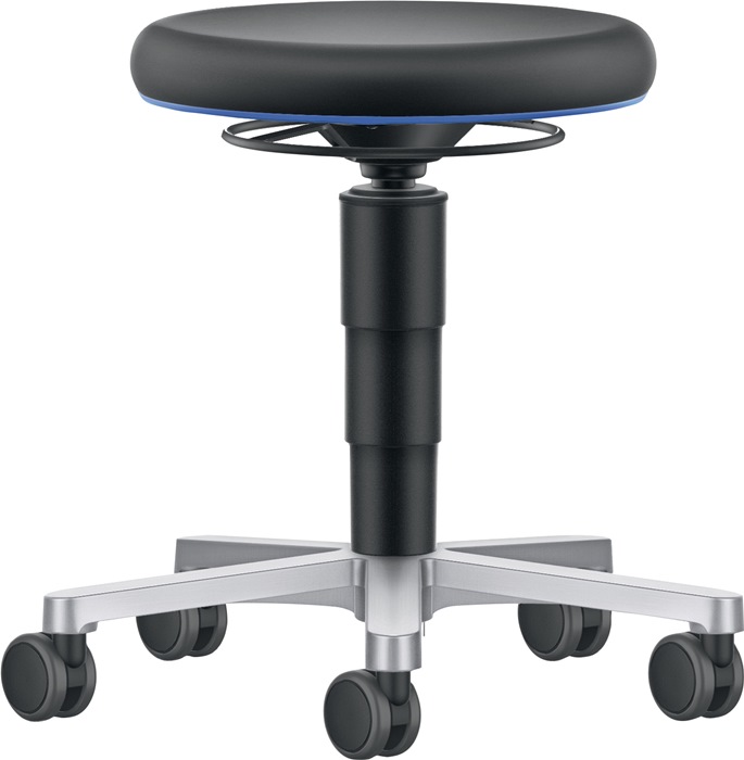 BIMOS Drehhocker Aluminium poliert