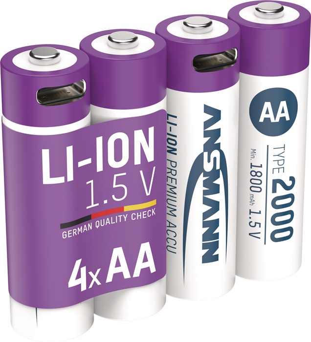 ANSMANN Akku-Zelle 1,5 V 1800 mAh
