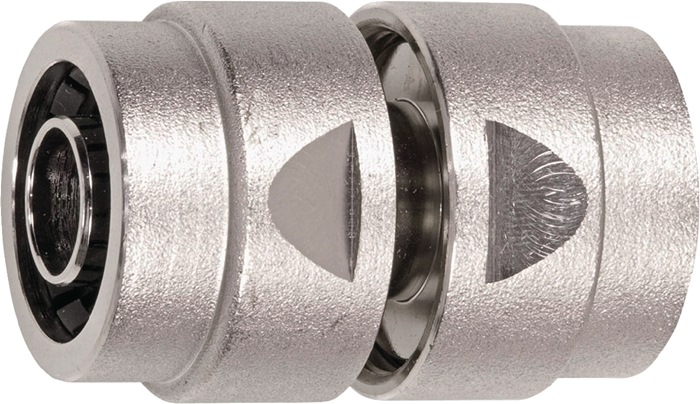 GEKA Schlauchverbinder Messing vernickelt Schlauchgröße 19 mm - Vorteilspack