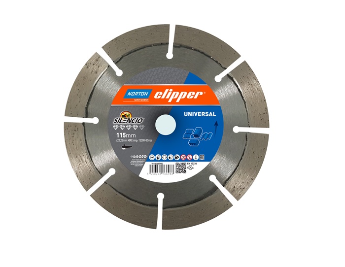 NORTON CLIPPER Diamanttrennscheibe Ø 115 mm Bohrung 22,23 mm