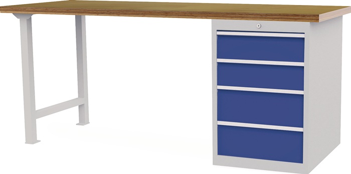 Werkbank B2000xT750xH859mm Buche-Multiplex