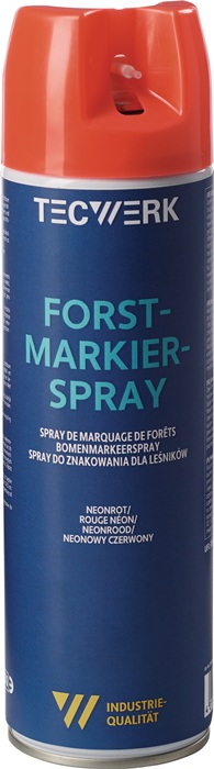 TECWERK Forstmarkierspray neonrot 500ml Spraydose TECWERK - Vorteilspack