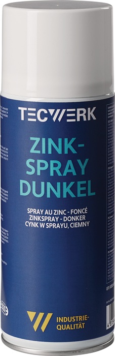 TECWERK Zinkspray dunkel 400ml dunkelgrau/staubgrau Spraydose TECWERK - Vorteilspack
