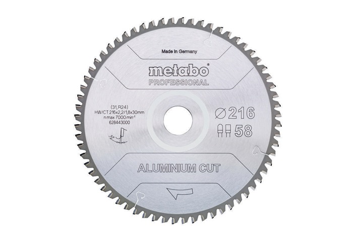 METABO Kreissägeblatt D216x2,2/1,8xBohrung30mm Zähnezahl 58