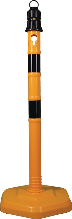 Sperrpfosten PPC gelb/schwarz Ø 63 mm