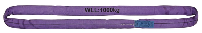 TECWERK Rundschlinge DIN EN 1492-2 Umfang 2m violett Tragf.einf.1000kg TECWERK