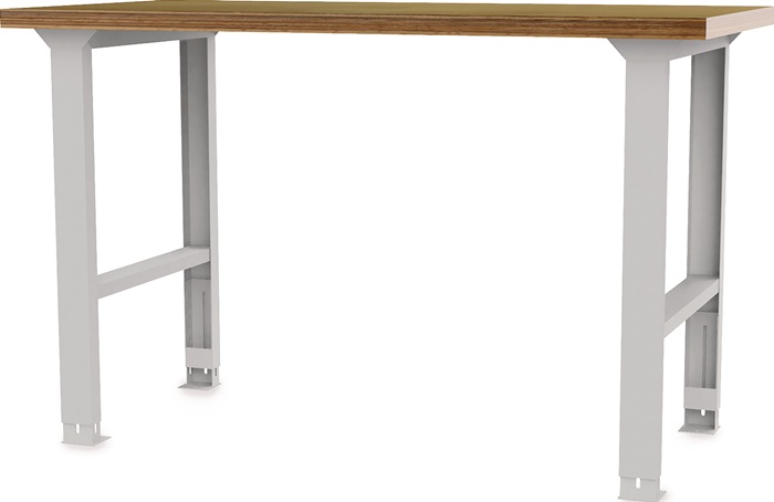 Werkbank B1500xT750xH790-1140mm Buche-Multiplex