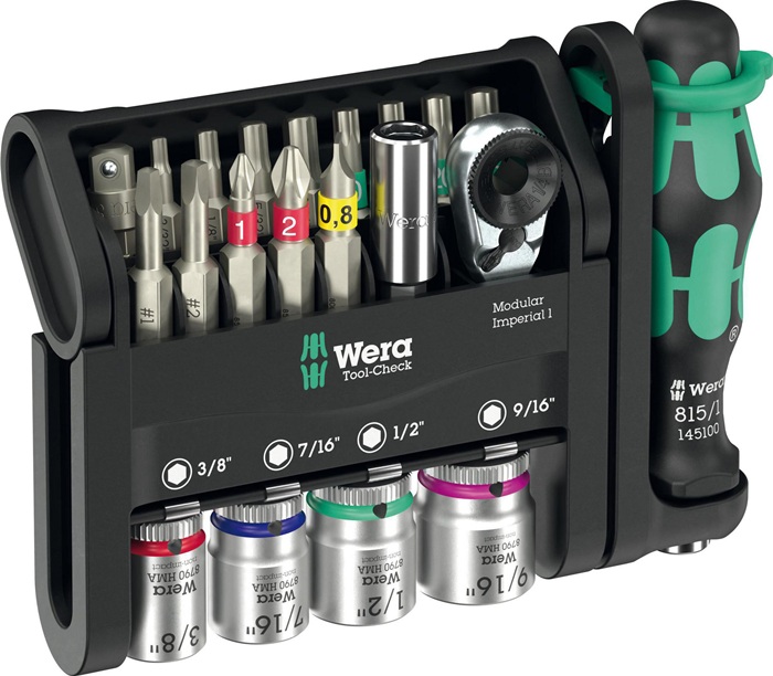 WERA Bitsortiment Tool-Check Modular Imperial 1 21-tlg.WERA