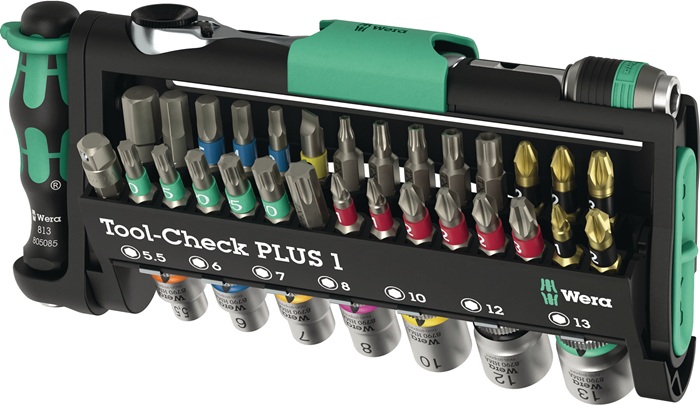 WERA Bit-/Steckschlüsselset Tool-Check PLUS 1 39-tlg.WERA