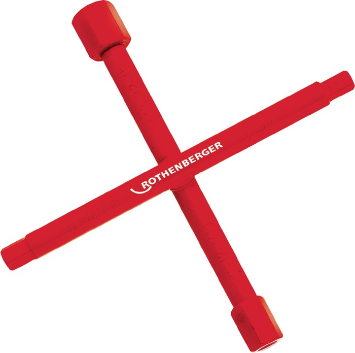 ROTHENBERGER Sanitärkreuzschlüssel 200 x 200 mm