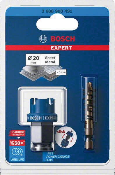 BOSCH Lochsäge EXPERT Sheet Metal D.20mm Schnitt-T.5mm Power Change Plus BOSCH