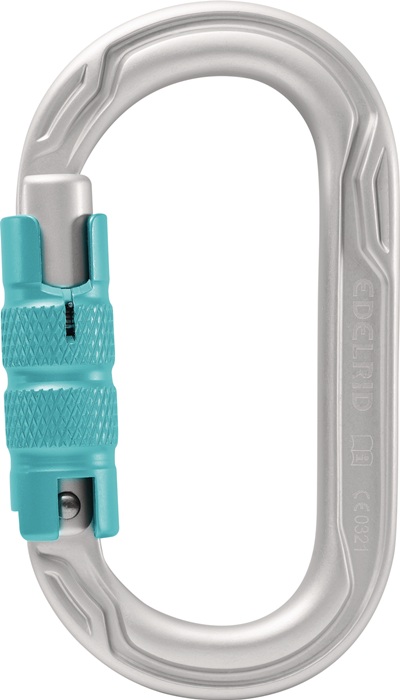 EDELRID Karab.Oval Power 2500 Triple icemint L110xB64xDca.mm Alu.EN 12275,EN 362 EDELRID