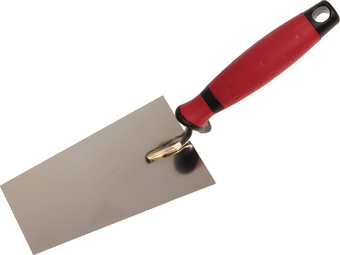 STUBAI Berner Putzkelle L.140mm B.70mm rostfrei,m.2Komponentengriff VA STUBAI