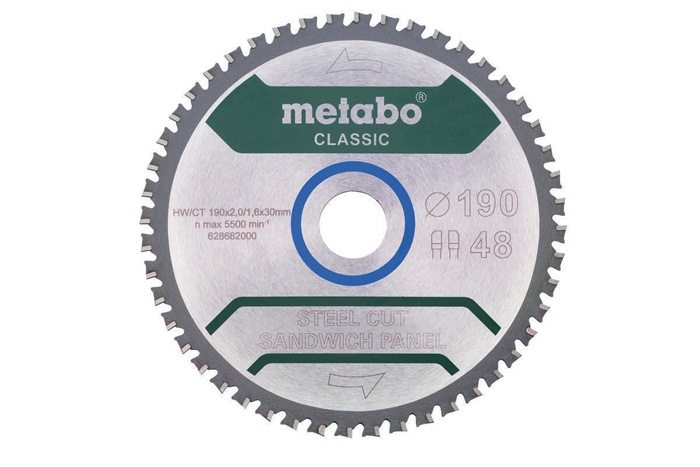 METABO Kreissägeblatt D190x2/1,6xBohrung30mm Zähnezahl 48