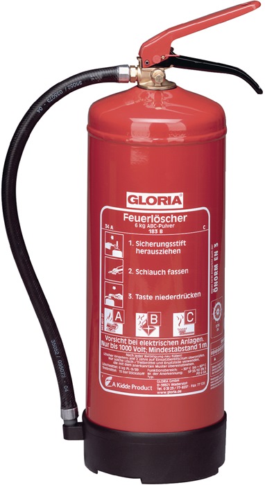 GLORIA Dauerdruck-Pulverfeuerlöscher PD 6 G A 6 kg