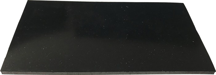 Gummiplatte B.1,4m L.10m D.3mm schwarz EPDM/SBR o.Gewebeeinlage - Vorteilspack