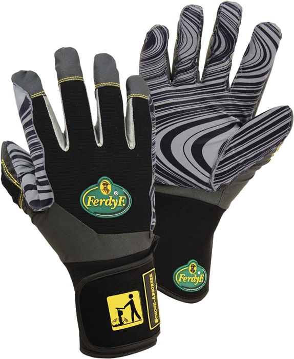 L+D Vibrationsschutzhandschuhe Schock Absorber Gr.XL schwarz/grau Elastan/EVA