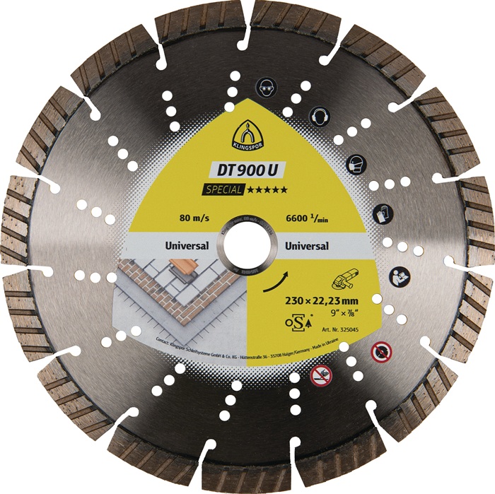 KLINGSPOR Diamanttrennscheibe Ø 125 mm Bohrung 22,23 mm