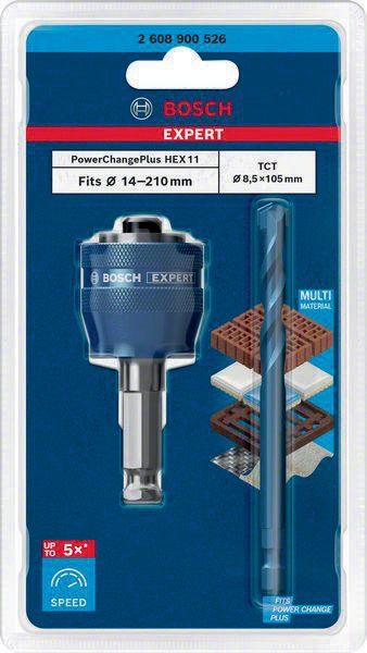 BOSCH Adapter EXPERT Power Change Plus Hex 11 TCT-Bohrer f.Lochsägen