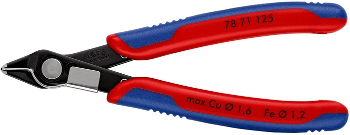 KNIPEX Elektronik-Seitenschneider Super-Knips® L.125mm Form7 Spezialwerkzeugstahl brün.