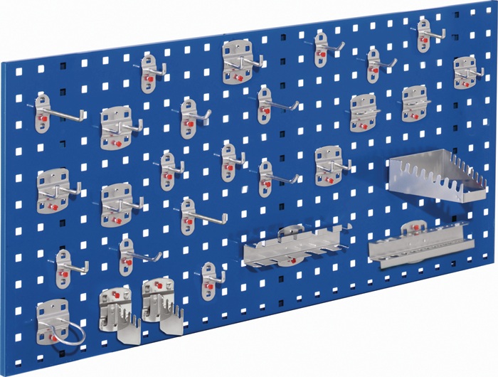 RASTERPLAN Lochplatte B450xL1000mm blau 28 tlg.RASTERPLAN