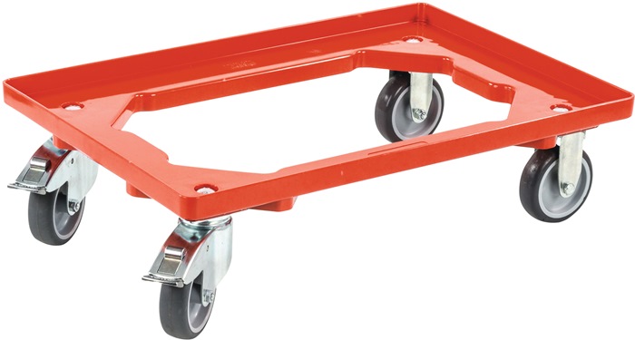 ALLIT Kistenroller Tragfähigkeit 250 kg Gummi-Bereifung