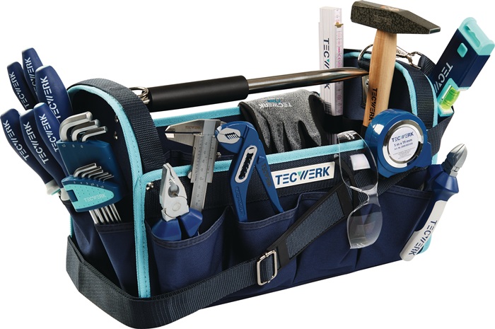 TECWERK Werkzeugtasche 27-teilig