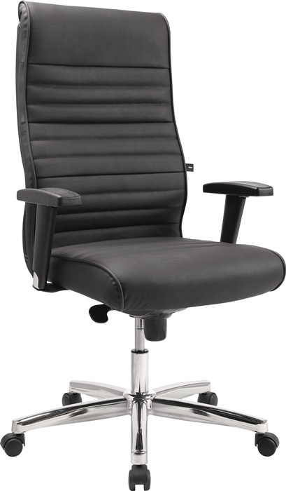 TOPSTAR Chefsessel Leder schwarz schwarz m.Armlehne 440-550mm TOPSTAR