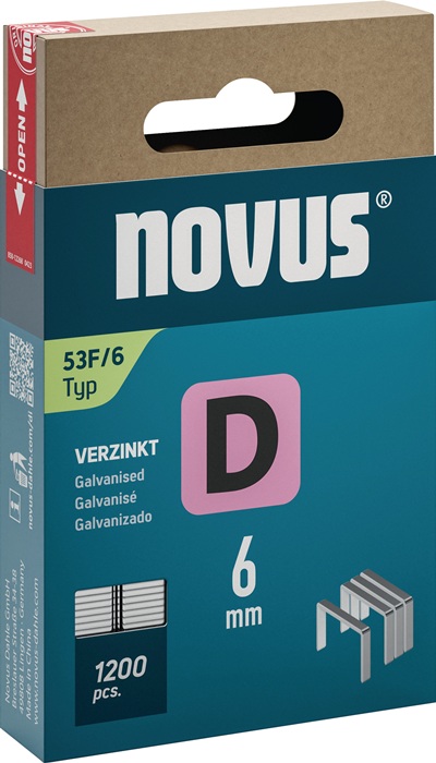 NOVUS Flachdrahtklammer B11,3xL6mm