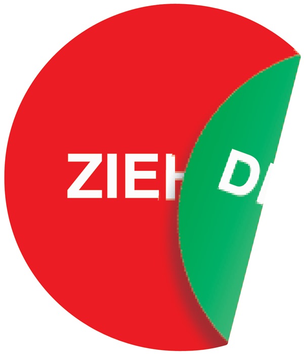 Türaufkleber Ø 100 mmLxB - Vorteilspack