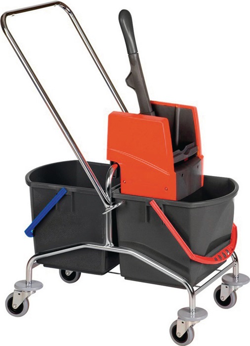 VERMOP Reinigungswagen Eimer 2 x 17l u.Presse STA VERMOP