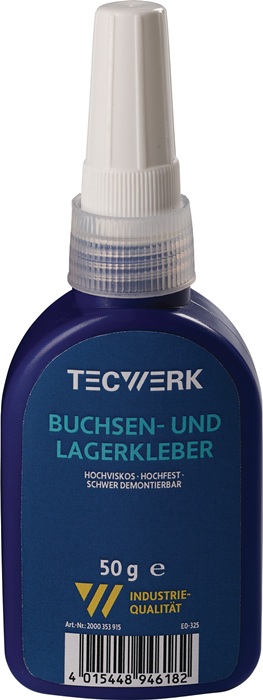TECWERK Buchsen-/Lagerkleber hf.hv.grün 50g Flasche TECWERK - Vorteilspack