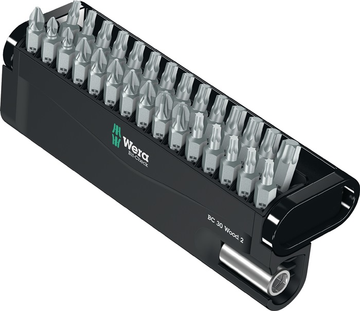 WERA Bitsortiment Bit-Check 30 Wood 2 30-tlg.PH/PZD/TX WERA