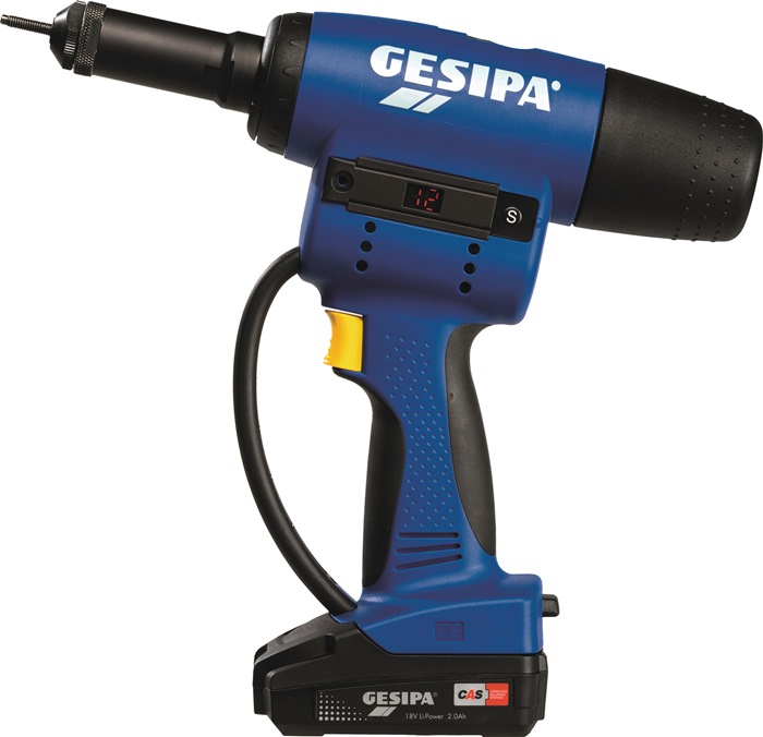 GESIPA Akku-Blindnietmutternsetzgerät 10-teilig 15000 N