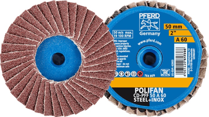 PFERD TOOLS Fächerschleifscheibe Ø 50 mm Körnung 60 - Vorteilspack