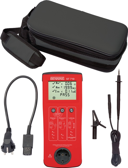 BENNING Gerätetester 2500 Prüflinge/mit Prüfgerät/Prüfleitung