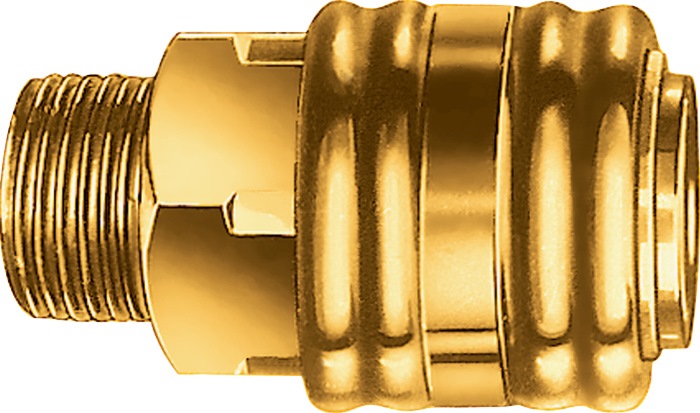 EWO Schnellverschlusskupplung DN 7,2, Außengewinde Messing - Vorteilspack