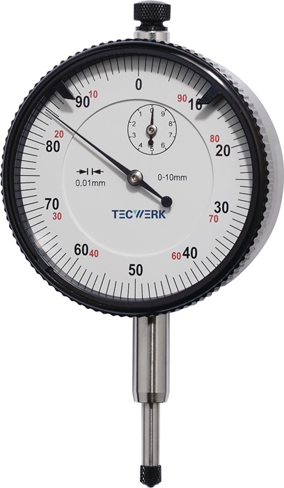 TECWERK Messuhr DIN 878 10mm Abl.0,01mm TECWERK