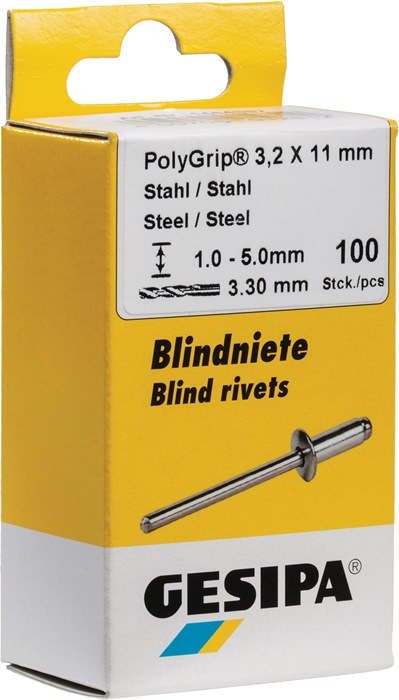GESIPA Blindniet Nietschaft d x l 3,2 x 11 mm